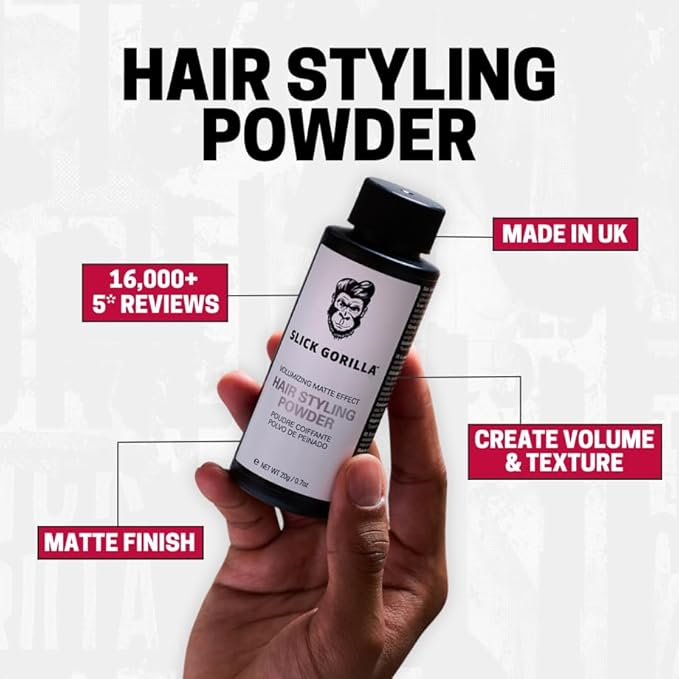 Slick Gorilla Hair Styling Powder 20 g Matte Hair Styling Powder